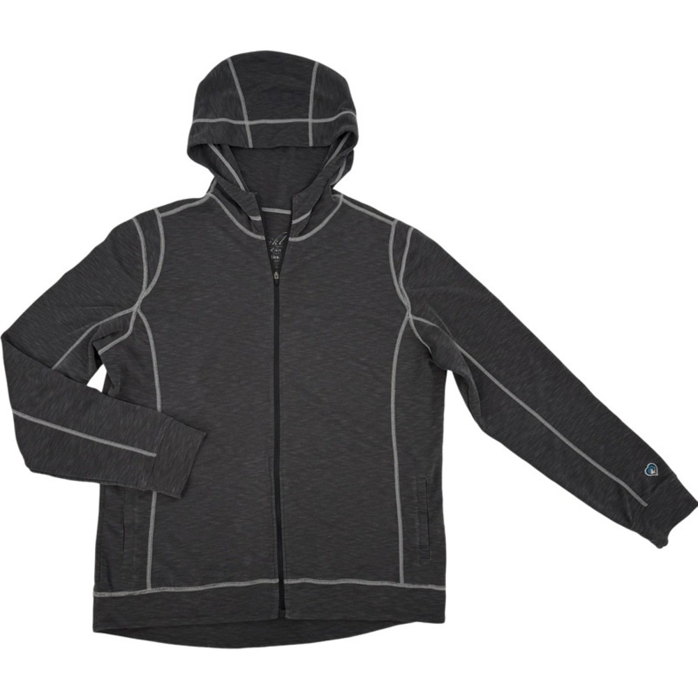 KUHL Moongazer Large Zip‎ Up Hoodie Gray Heathered Tencel Blend Gorpcore Jacket